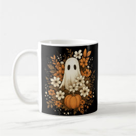 Lieve Geest Met Pompoen & Herfstbloemen – Hallowee Koffiemok