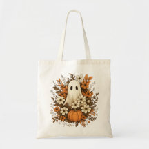 Lieve Geest Met Pompoen & Herfstbloemen – Hallowee