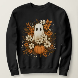 Lieve Geest Met Pompoen & Herfstbloemen – Hallowee Trui