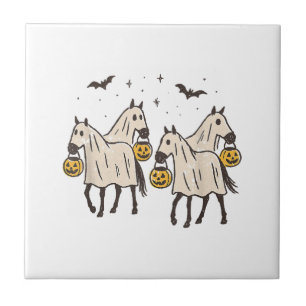 Lieve Geest Paarden Halloween Snoep of een Beetje Tegeltje