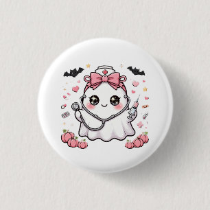 Lieve Geest Verpleegster Halloween Knop - Kawaii V Ronde Button 3,2 Cm