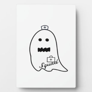 Lieve Geest Verpleegster Halloween Met de Hand Get Fotoplaat