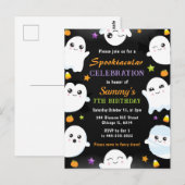 Lieve Geesten Halloween Verjaardagsfeestje Briefkaart (Voorkant / Achterkant)
