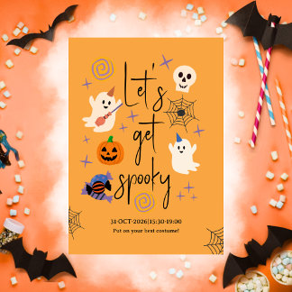 Lieve Geesten Kantoor Familie Halloween Feest Kaart