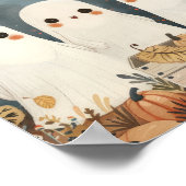 Lieve Geesten & Pompoenen Gril Halloween Poster (Hoek)