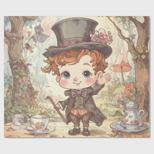 Lieve Gekke Hoedenmaker Fantasievolle Wonderland B Cadeaupapier