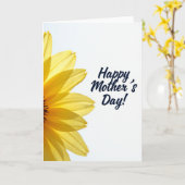 Lieve gele Moederdag kaart (Gele Bloem)