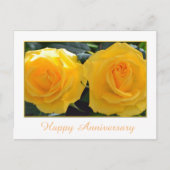 Lieve gele rozenbloemen blij met je verjaardag briefkaart (Voorkant)