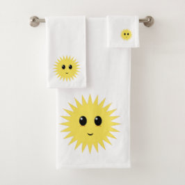Lieve Gelukkige Zon Bad Handdoek