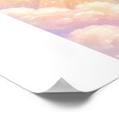 Lieve Gelukkige Zon Pastel Poster (Hoek)
