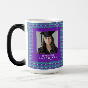 Lieve geometrische print afstudeercadeau voor vrou magische mok