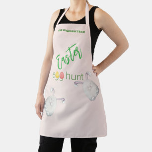 Lieve Gepersonaliseerde Paashaas Illustratie Schort