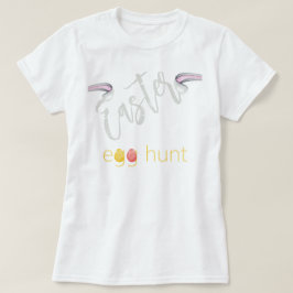 Lieve Gepersonaliseerde Paashaas Illustratie T-shirt