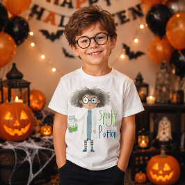 Lieve gestoorde wetenschapper griezelige drank Hal T-shirt