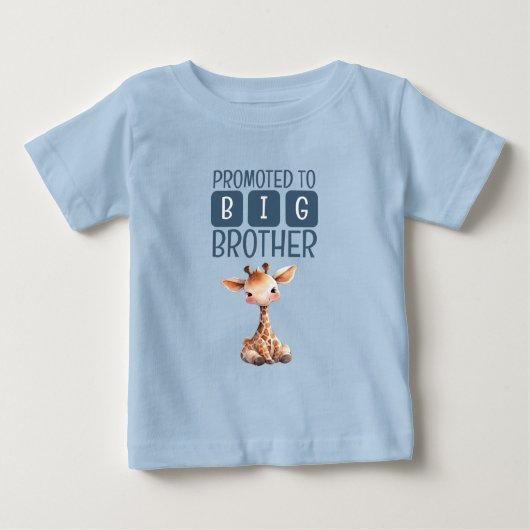 Lieve giraffe grote broer blauw (Voorkant)