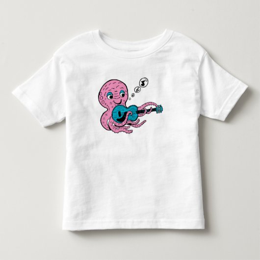 Lieve Gitarist Inktvis Kinder Shirts (Voorkant)
