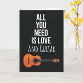 Lieve Gitarist Kaarten Muziek Liefhebber Gitarist (Gele Bloem)