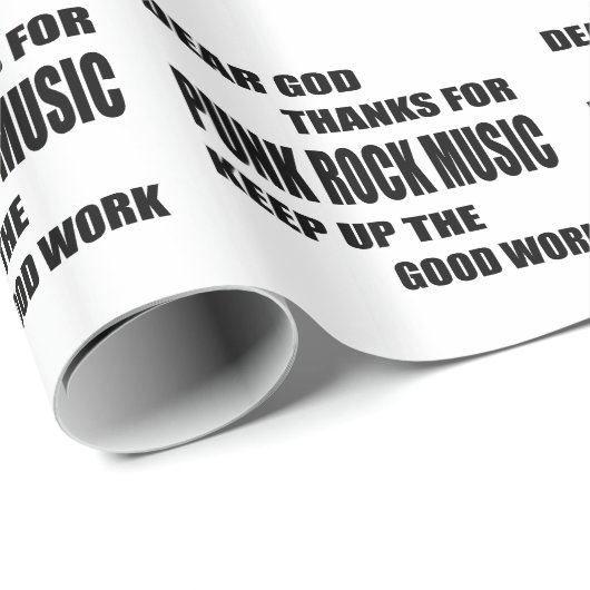 Lieve God Bedankt voor Punk steen. Cadeaupapier (Rol Hoek)