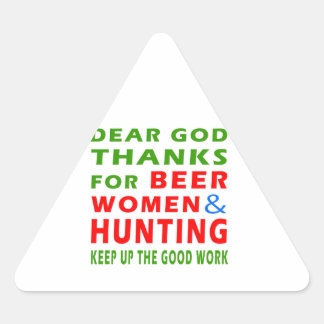 Lieve God Bedankt voor vrouwen in de beren en jage Sticker