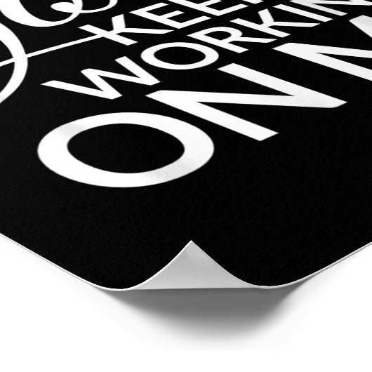 Lieve God, blijf aan mij werken Poster (Hoek)