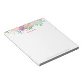 Lieve God, blijf in mijn hart Roze Bloemen Waterve Notitieblok (Schuin)