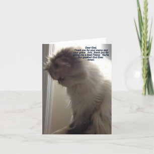 Lieve God, dank U, let op Kaart