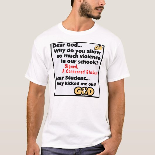 Lieve God... T-shirt (Voorkant)