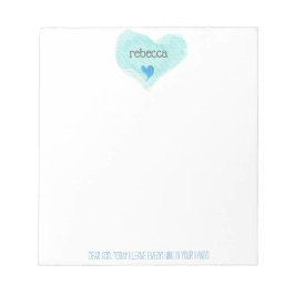 Lieve God, vandaag laat ik alles harten Notitieblo Notitieblok