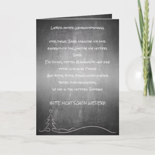 Lieve goede kerstman kaart (Voorkant)