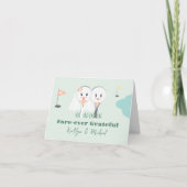 Lieve Golfbal Bruiloftsshower Bedankt (Voorkant)