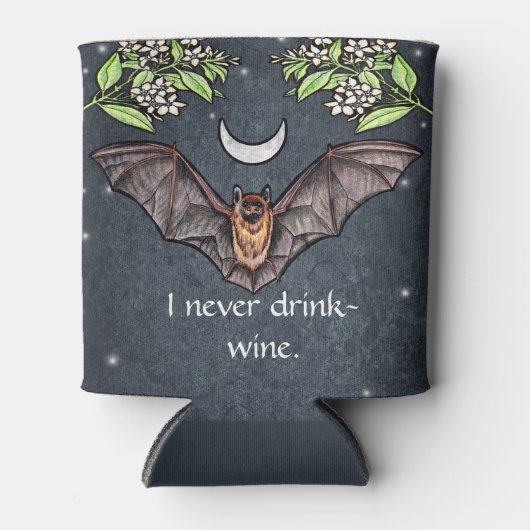 Lieve goth-bat blikjeskoeler (Voorkant)