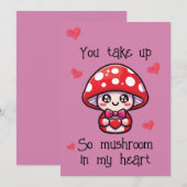 Lieve grapjes Valentijnsdag kaart – Paddenstoel (Voorkant / Achterkant)
