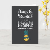 Lieve Grappige Ananas Kaarten Humor Fruit Eten (Gele Bloem)