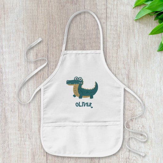 Lieve Grappige Baby Alligator Persoonlijk Kinder Schort