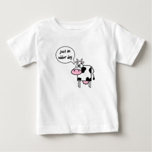 Lieve Grappige Cartoon Koe Melk Uier Dag