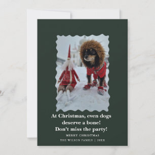 Lieve Grappige Honden Kerstmis Vakantiekaart Kaart