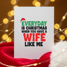 Lieve Grappige Kerstkaart voor Echter van Vrouw
