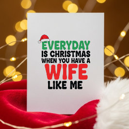 Lieve Grappige Kerstkaart voor Echter van Vrouw