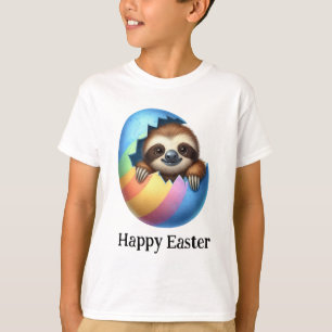Lieve Grappige Knuffel Pasen Luiaard T-shirt