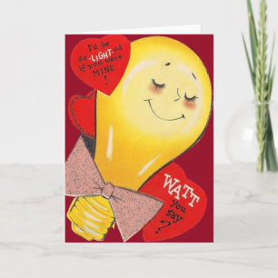 Lieve Grappige Rare Lamp Hart Valentijn Feestdagen Kaart