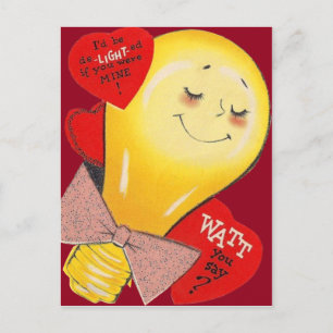 Lieve Grappige Rare Lamp Hart Valentijn Feestdagenkaart