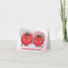 Lieve grappige tomaten grap beste vriend gelukkige kaart