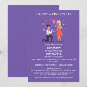 Lieve & Grappige Verloving Feest Kaart (Voorkant / Achterkant)
