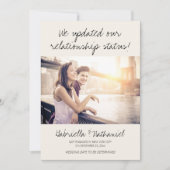Lieve Grappige Verlovingsfoto Aankondiging (Voorkant)