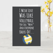 Lieve Grappige Volleybal Kaarten Feest Humor (Gele Bloem)