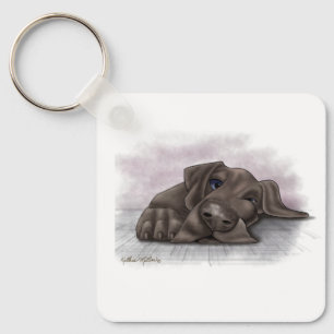 Lieve Great Dane Cartoon Sleutelhanger