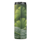 Lieve Groene Boomkikker op Blad Thermosbeker (Achterkant)
