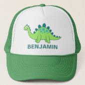 Lieve Groene Dinosaurussen Kinderen Trucker Pet (Voorkant)