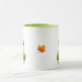 Lieve groene elf met pompoen mok (Midden)