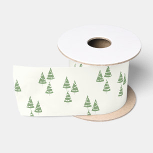 Lieve groene kerstboom vakantie satijnen lint